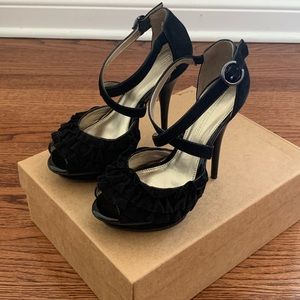 French Connection suede/leather Heel